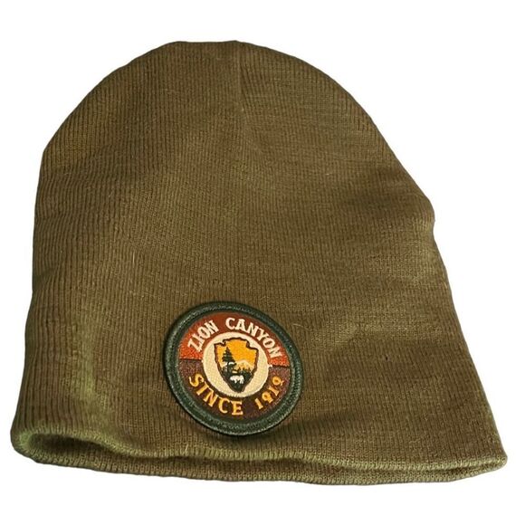Zion National Park Forest Green Beanie - Picture 1 of 1